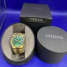 Citizen Tsuyosa 40mm Gold Tone Green Dial Men's Watch Warranty NJ0152-51X