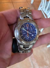 TAG Heuer CT1110.BA0550 Mens Link Series Chronograph Quartz Watch Blue Bourne