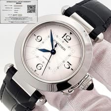 2021 Cartier Pasha de Cartier Steel 35mm Exhibition Back Watch WSPA0012 4327