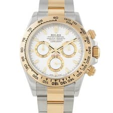 Rolex Cosmograph Daytona White Dial Yellow Rolesor Watch 116503