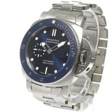PANERAI SUBMERSIBLE PAM01068 41mm SS Navy Dial Automatic Date Small #C071
