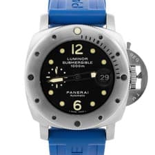 Panerai Luminor Submersible 1950 PAM 243 Black Steel 44mm Tritium Watch PAM00243