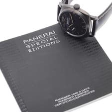 PANERAI RADIO MIR 1940 PAM00532 47mm SS/DLC Black Dial Hand-Wind Small #C025