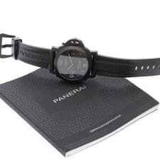 PANERAI LUMINOR 1950 PAM01441 45mm Titanium/Ceramic Black Dial GMT #C047