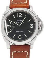 PANERAI Luminor Marina 44mm PAM00001 44mm Black Dial Stainless Box Card #T157