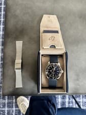 Breitling Superocean Automatic Chronometer Black Dial Blue & Silver Bands