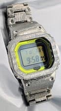 Casio G SHOCK GW B5600 Paisley Silver Custom Solar Bluetooth Wrist 17cm
