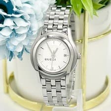 Gucci 5500L Quartz Watch 13140267 Men's Steel