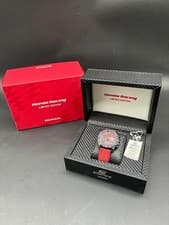 Honda x CASIO Wristwatch HONDA Racing EDIFICE Red Black Limited Used