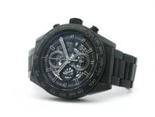 TAG Heuer Carrera Calibre Heuer 01 Black Ceramic Automatic Skeleton Dial CAR2A91