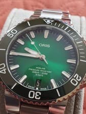 Oris Aquis Date Calibre 400 Green. 01 400 7763 4157-07 8 24 09PEB. Unworn.