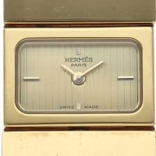 HERMES location ladies watch L01.201 Gold Plated / Cloisonne WomenWatch Cham...