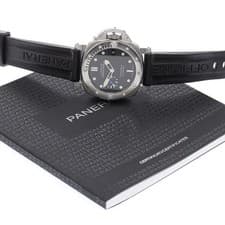 PANERAI LUMINOR 1950 SUBMERSIBLE PAM00682 42mm SS Rubber Black Dial Date #C106