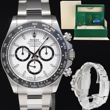2025 NEW PAPERS Rolex Daytona 126500LN White Panda Ceramic Steel Watch Box