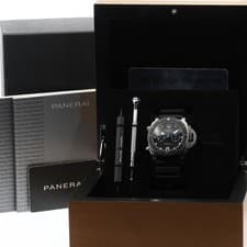 PANERAI LUMINOR SUBMERSIBLE 1950 PAM00615 47mm Titanium Black Dial Rubber #C014