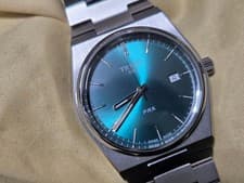 Tissot PRX Quartz Watch Green Dial Mens Stainless Steel Wristwatch for Men