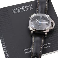 PANERAI LUMINOR 1950 RADIOMIR 8 DAYS TITANIUM 47mm Hand-Wind Black Dial #C009