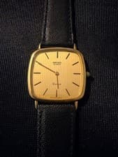 Seiko Dolce 6020-4050 Quartz Watch 14K Gold Case Ladies Vintage (73 characters)