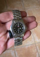 TAG Heuer WK1110.BA0317 Mens 2000 Series Professional Watch Black Silver BA0311