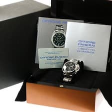 PANERAI LUMINOR PAM00072 40mm Titanium Black Dial Automatic Chronograph #C049