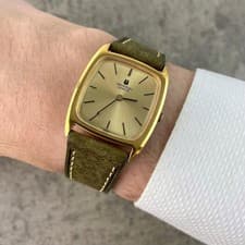 RARE Universal Geneve Tank Gold Platted Ref. 542114 Manual winding Square Watch