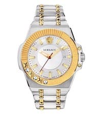 Versace Chain Reaction Quartz Silver Dial Men Watch VEDY00519