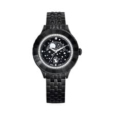Swarovski Octea Moon Watch 43mm Black Women Wristwatch Official