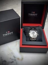 Tissot Gentleman Powermatic 80 Open Heart Silver Dial men's Watch T1274071108100