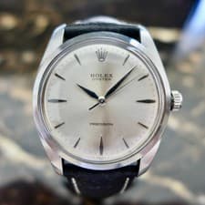A RARE GENTS VINTAGE 1966 ROLEX OYSTER PRECISION "OVERSIZE" 36mm IN STEEL