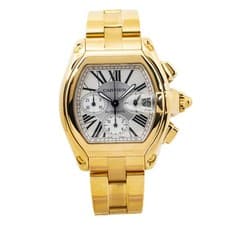 Cartier Roadster W62021Y2 2003 Completed 18K YG Watch 43mm