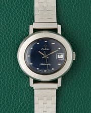Zodiac Ref. 472-937 Blue Dial Brick Bracelet Automatic