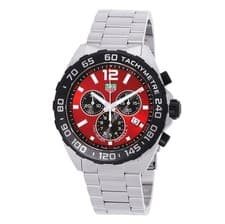 TAG Heuer Formula 1 Red Chronograph Quartz 43mm Men's Watch CAZ101AN.BA0842