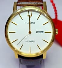 97C107 BULOVA ANALOGUE CLASSIC AUTOMATIC WHITE DIAL MEN'S WATCH MB5-273