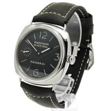 PANERAI RADIOMIR BLACK SEAL PAM00183 45mm SS Leather Small Seconds #C293