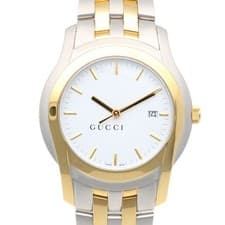 GUCCI Watches 5500XL Stainless SteelGold Plated used