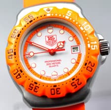 TAG HEUER 373.508 Formula 1 Professional 200m Orange 30mm Quartz Women's Watch