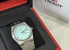 New TISSOT PRX 40mm Men's Watch Quartz Watch Light Green Dial T137.410.11.091.01