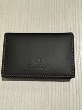 OMEGA Card Holder Leather Black