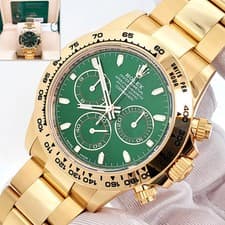 2021 Rolex Cosmograph Daytona 40mm "John Mayer" Green Yellow Gold Box/Papers/Tag