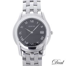 Gucci G-Class 5500M Men's Watch Black SS Used