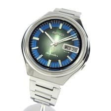 Used Seiko 1972 Vintage 7019-7220 Advan Green/Blue Two Tone Dial Day Date 38mm