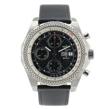 Breitling Bentley GT Black Dial Stainless Steel 44mm Automatic Mens Watch A13363