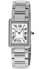 New Cartier Tank Must Small Silver Dial Stainless Ladies Watch WSTA0051
