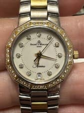 Baume & Mercier Riviera Diamond dial swiss Quartz Ladies Wristwatch