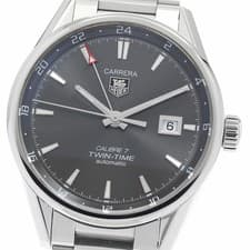 TAG HEUER WAR2012.BA0723 Carrera Twin Time Caliber 7 Date Automatic Men s with w