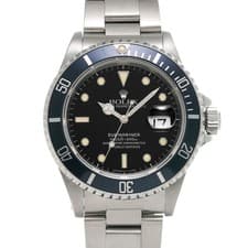 ROLEX Submariner date 16610 black WATCH 724192