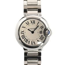 Used A grade Cartier Ballon Bleu de Cartier SM Watch W69010Z4 Silver Ladies