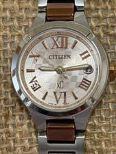 Citizen xC Sea Titanium Pink Dial Radio Solar Watch H058 Used