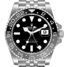 Rolex GMT Master II Black Gray Bruce Wayne Bezel Watch 126710 Box Card Unworn