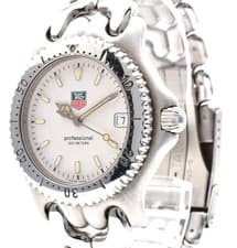 TAG Heuer Professional WG1112-K0 200M 34mm White Dial Quartz Men Watch Japan